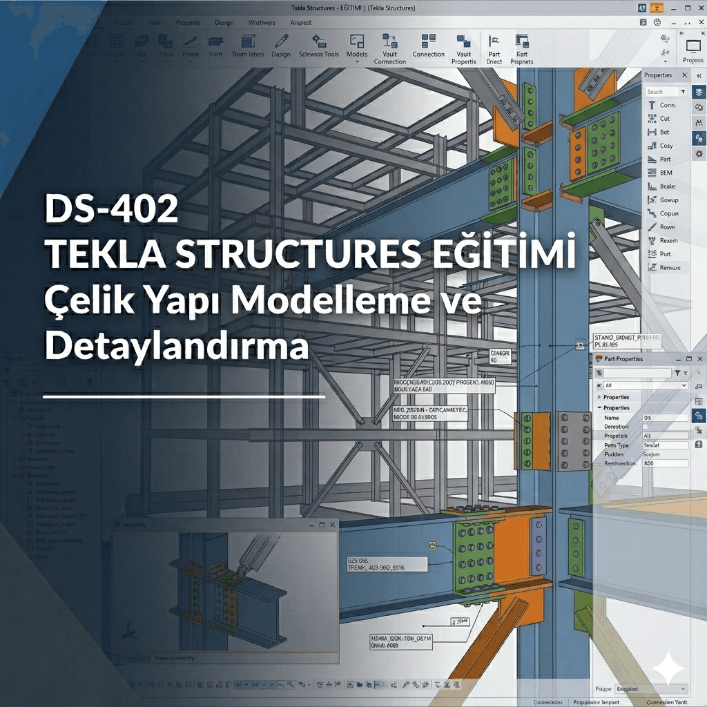 Tekla Structures ile Çelik Yapı Modelleme ve Detaylandırma Eğitimi